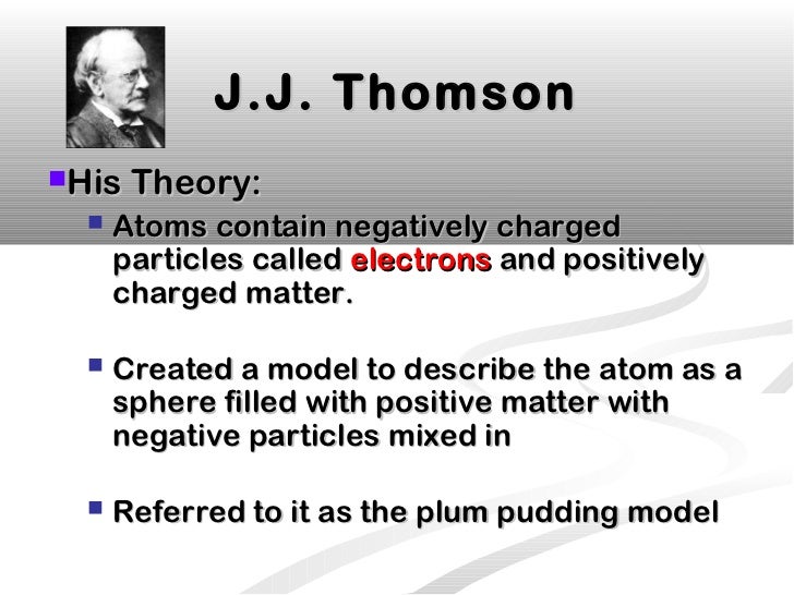 What is the J. J. Thompson Atomic Model?