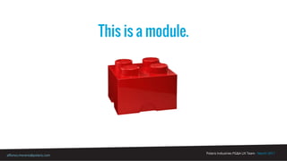 Polaris Industries PG&A UX Team - March 2017
alfonso.moreno@polaris.com
This is a module.
 