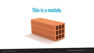 Polaris Industries PG&A UX Team - March 2017
alfonso.moreno@polaris.com
This is a module.
 