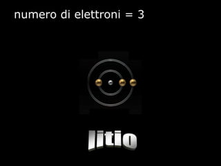 numero di elettroni = 3
 