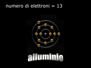 numero di elettroni = 13
 