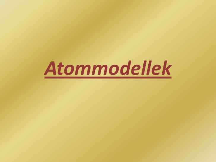 Atommodellek
