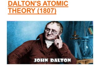 DALTON'S ATOMIC
THEORY (1807)
 