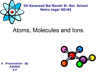 Atoms, Molecules and Ions
 