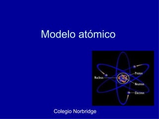 Modelo atómico Colegio Norbridge 