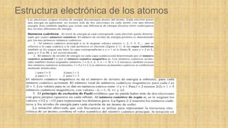 Estructura electrónica de los atomos
 