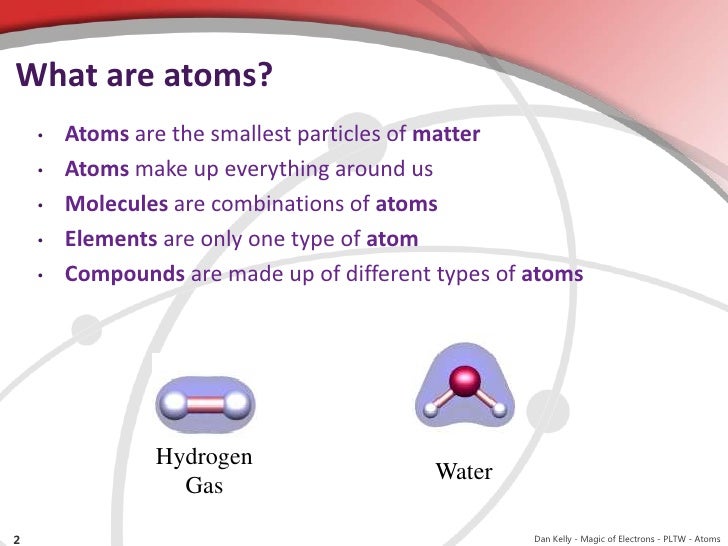 molecule vs atom