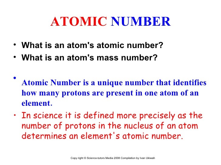 atomic number defined is as ATOMS AND REVISION ELEMENTS COMPOUNDS