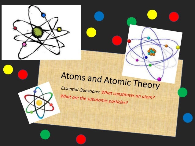 Atoms And Atomic Theory Review Atoms And Atomic Theory Review