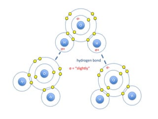 Van der Waal’s Forces
When non-polar molecules come in very close contact with
each other, an attractive force called Van der Waal’s force can
be created. This is because an induced dipole is created.

It is is a very weak inter-molecular force,
but the cumulative total of Van der Waal’s
forces can be quite strong.

Gecko feet are thought to use VdW’s forces.
They have thousands of tiny hairs called spatulae,
which maximise the surface area for forces to act.




                                                                            1μm
                                          Read about how geckoes use Van der Waal’s forces here:
                                          http://news.bbc.co.uk/2/hi/science/nature/781611.stm
 