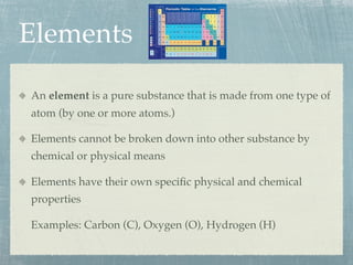 Atoms and mxtures pres. | KEY | Chemistry | Science