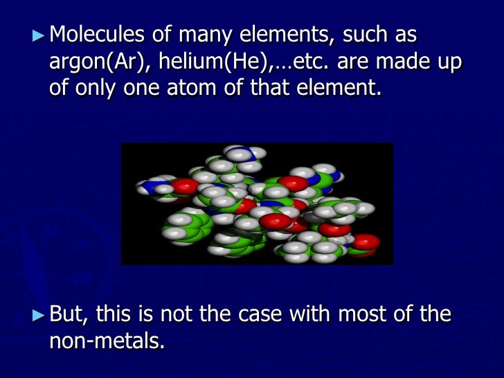 Atoms and molecules