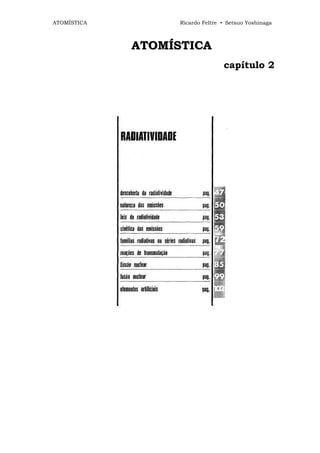 ATOMÍSTICA         Ricardo Feltre • Setsuo Yoshinaga



             ATOMÍSTICA
                                  capítulo 2
 