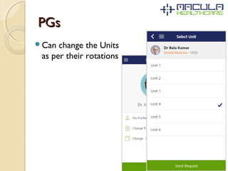 PGsPGs
Can change the Units
as per their rotations
 