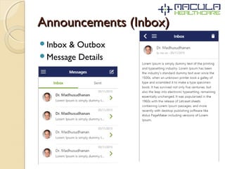 Announcements (Inbox)Announcements (Inbox)
Inbox & Outbox
Message Details
 