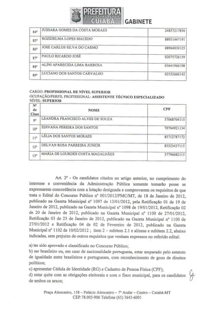 Ato nº 963 nomeação