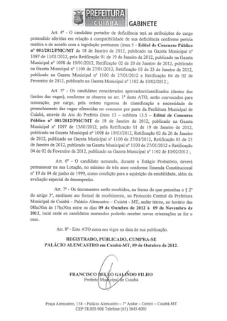 Ato nº 963 nomeação