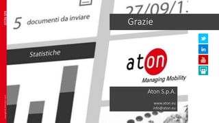 Grazie
ATONSPA
Aton S.p.A.
www.aton.eu
info@aton.eu
Copyright©2014AtonS.p.A.
 