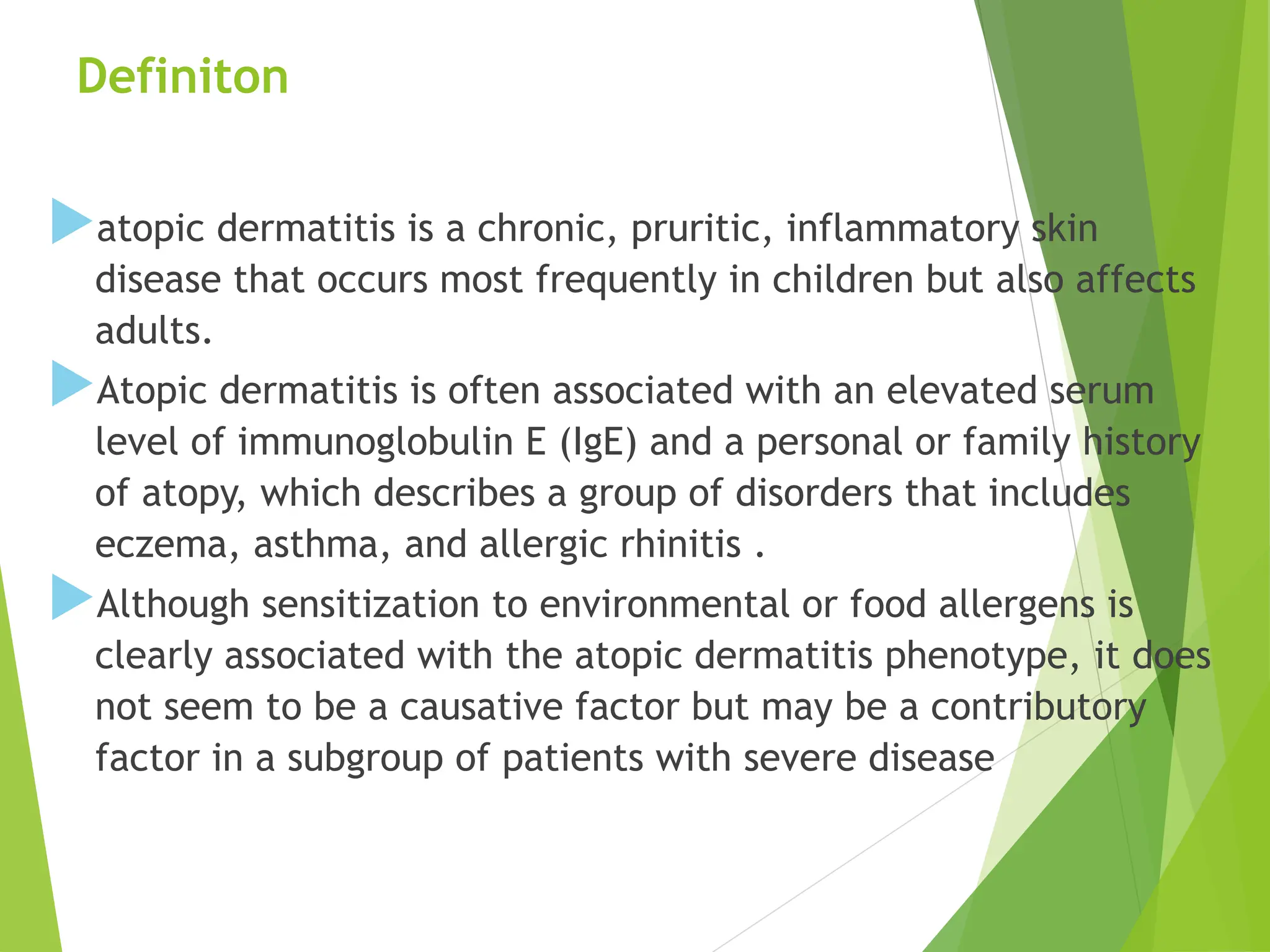 Atopic Dermatitis Atopic Dermatitis Atopic | PPT