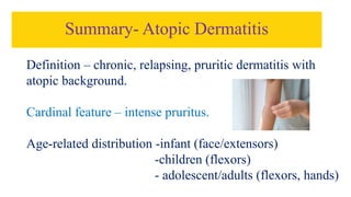 Atopic Definition Atopic Dermatitis.pptx in pediatrics, presentation | PPTX
