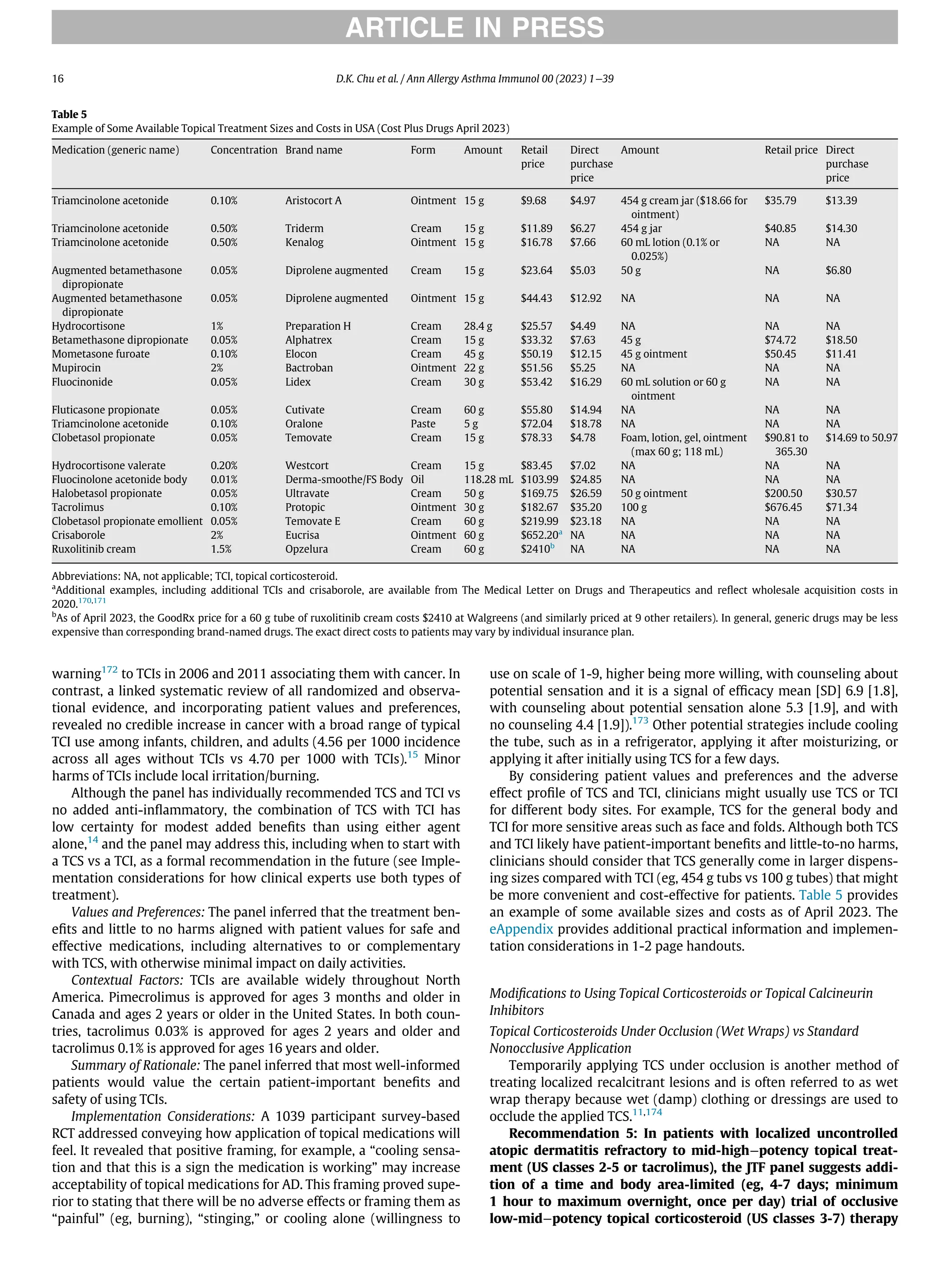 Atopic Dermatitis Guidelines 2023.pdf pediatria | PDF