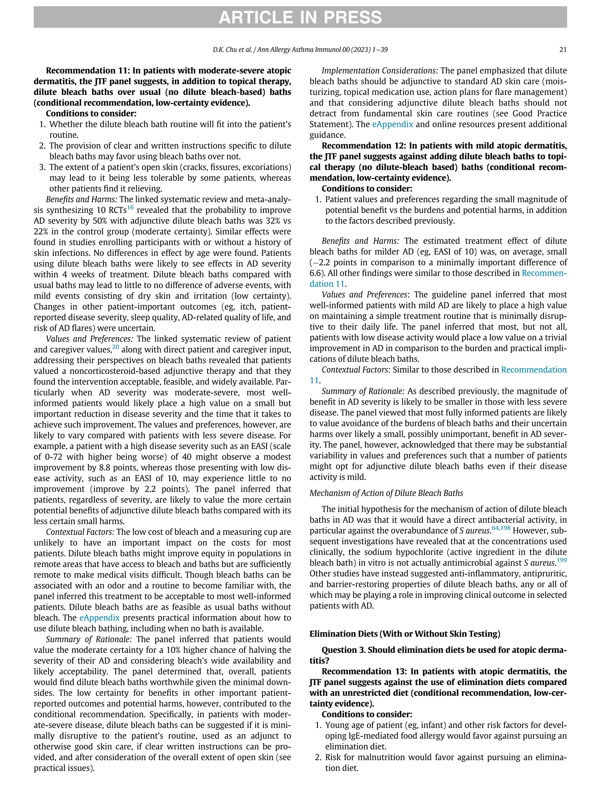 Atopic Dermatitis Guidelines 2023.pdf pediatria | PDF
