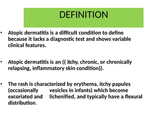 Atopic Definition atopicdermatitis new ppt download free and enjoy | PPTX