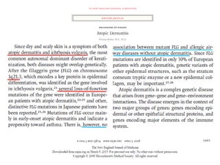 The pathogenesis of Atopic dermatitis 