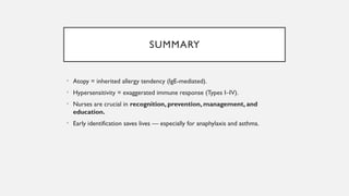 Atopy & Hypersensitivity Reactions Presentation by Dr Dele-Ijagbulu | PPTX