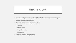 Atopy & Hypersensitivity Reactions Presentation by Dr Dele-Ijagbulu | PPTX