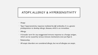 Atopy & Hypersensitivity Reactions Presentation by Dr Dele-Ijagbulu | PPTX