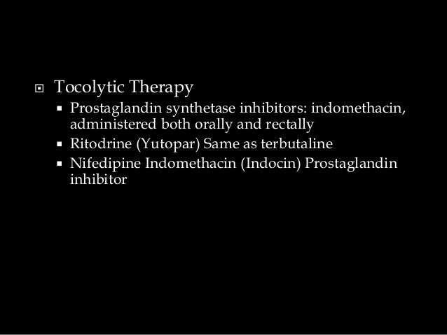 Procardia Dosage For Preterm Labor