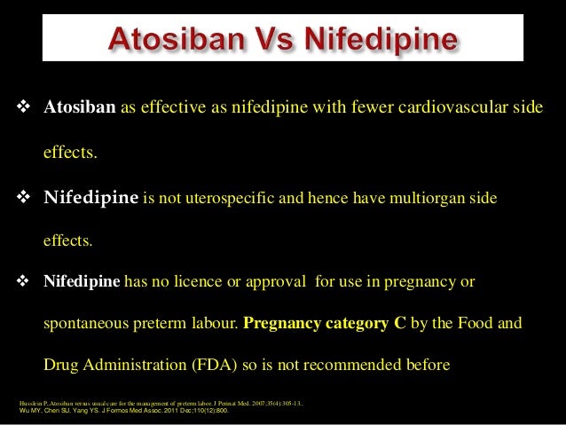 Procardia Dosage For Preterm Labor