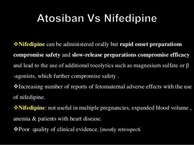 Nifedipine Dosage For Preterm Labor