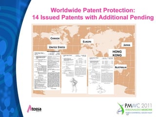 Worldwide Patent Protection:14 Issued Patents with Additional PendingCanadaEuropeJapanUnited StatesHONG  KONGAustralia17