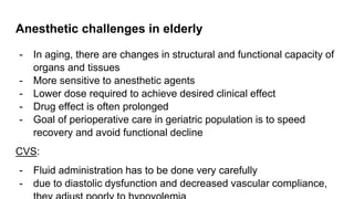 Elderly patient - Comorbidities and Anesthetic Challenges - Medicine ...