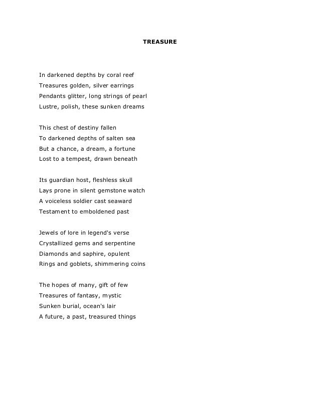 Treasure Island Poetry Treasure Island Poetry