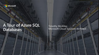 A Tour of Azure SQL Databases (NOVA SQL UG 2020) | PPT