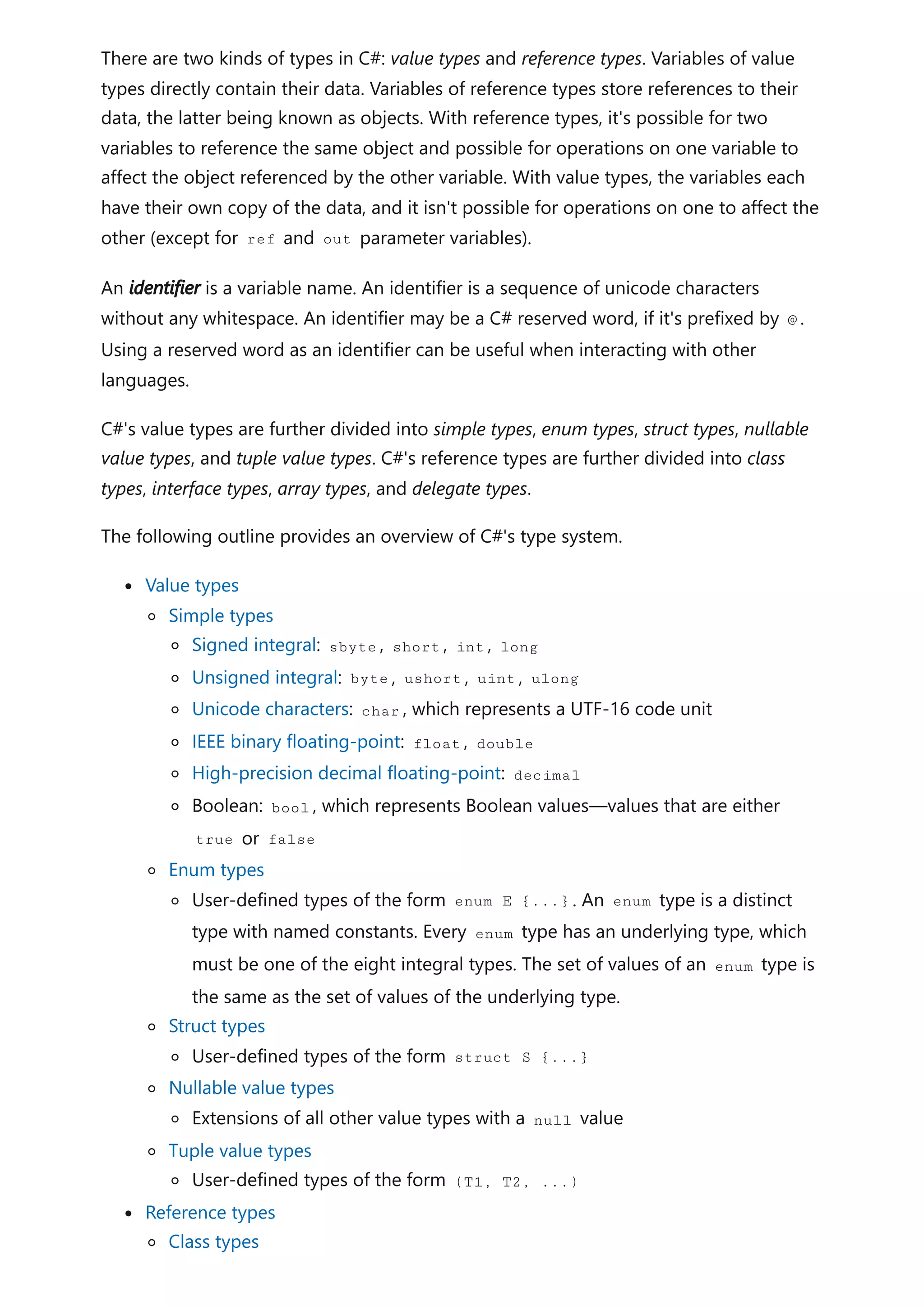 A tour of C# - Overview _ Microsoft Learn.pdf