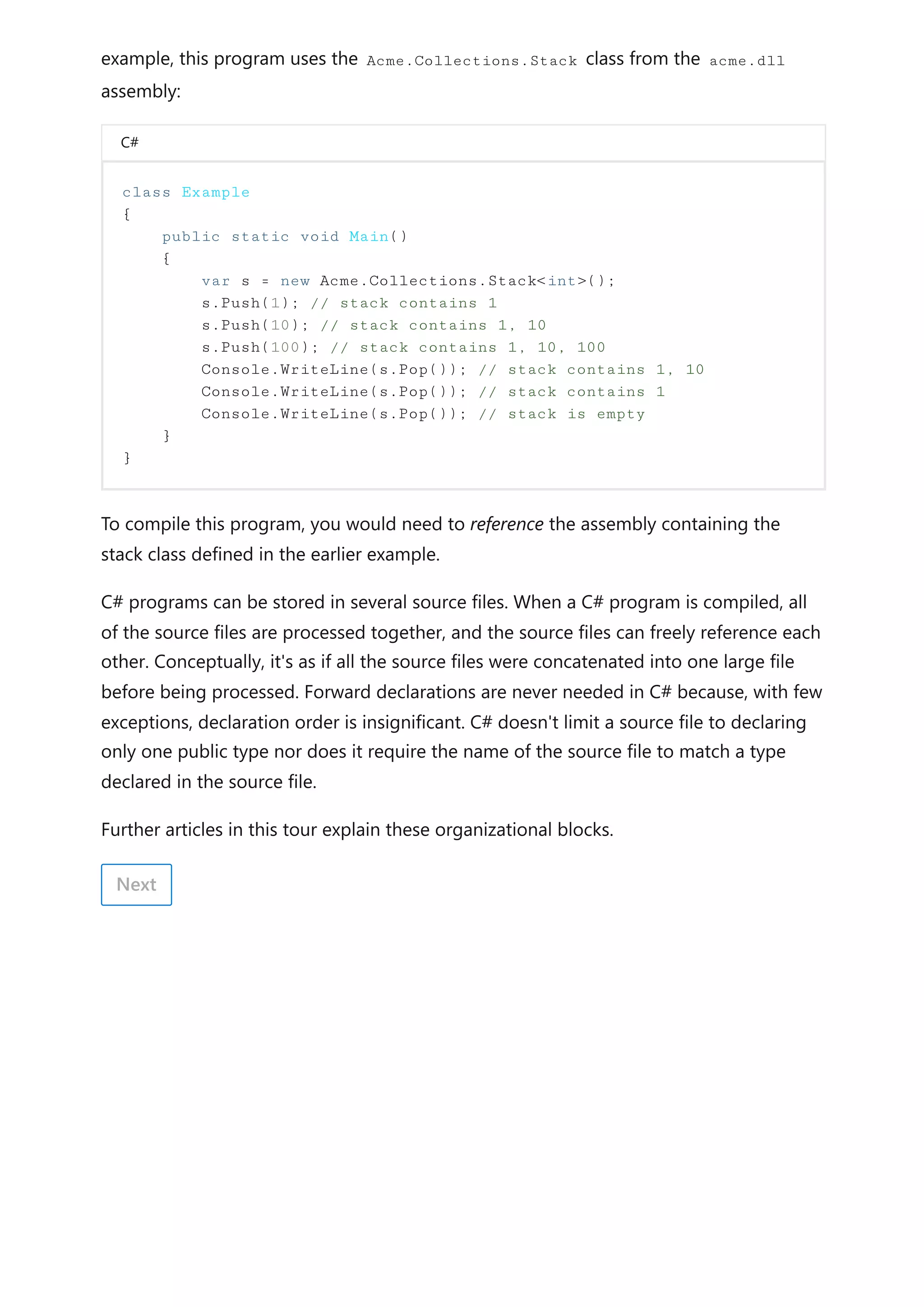 A tour of C# - Overview _ Microsoft Learn.pdf