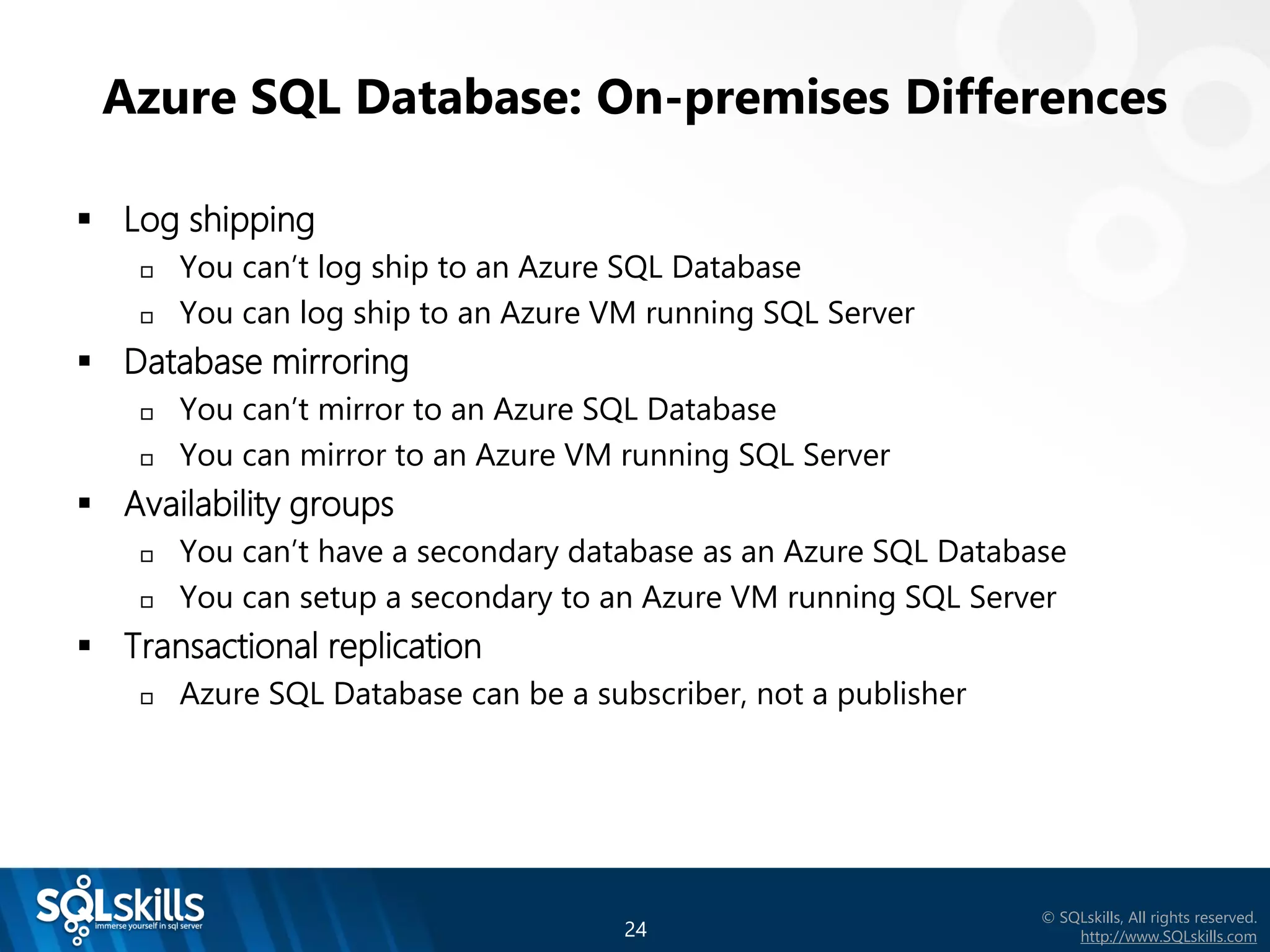 Azure SQL Database Introduction by Tim Radney | PPT