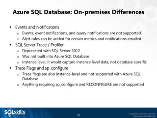 Azure SQL Database Introduction by Tim Radney | PDF