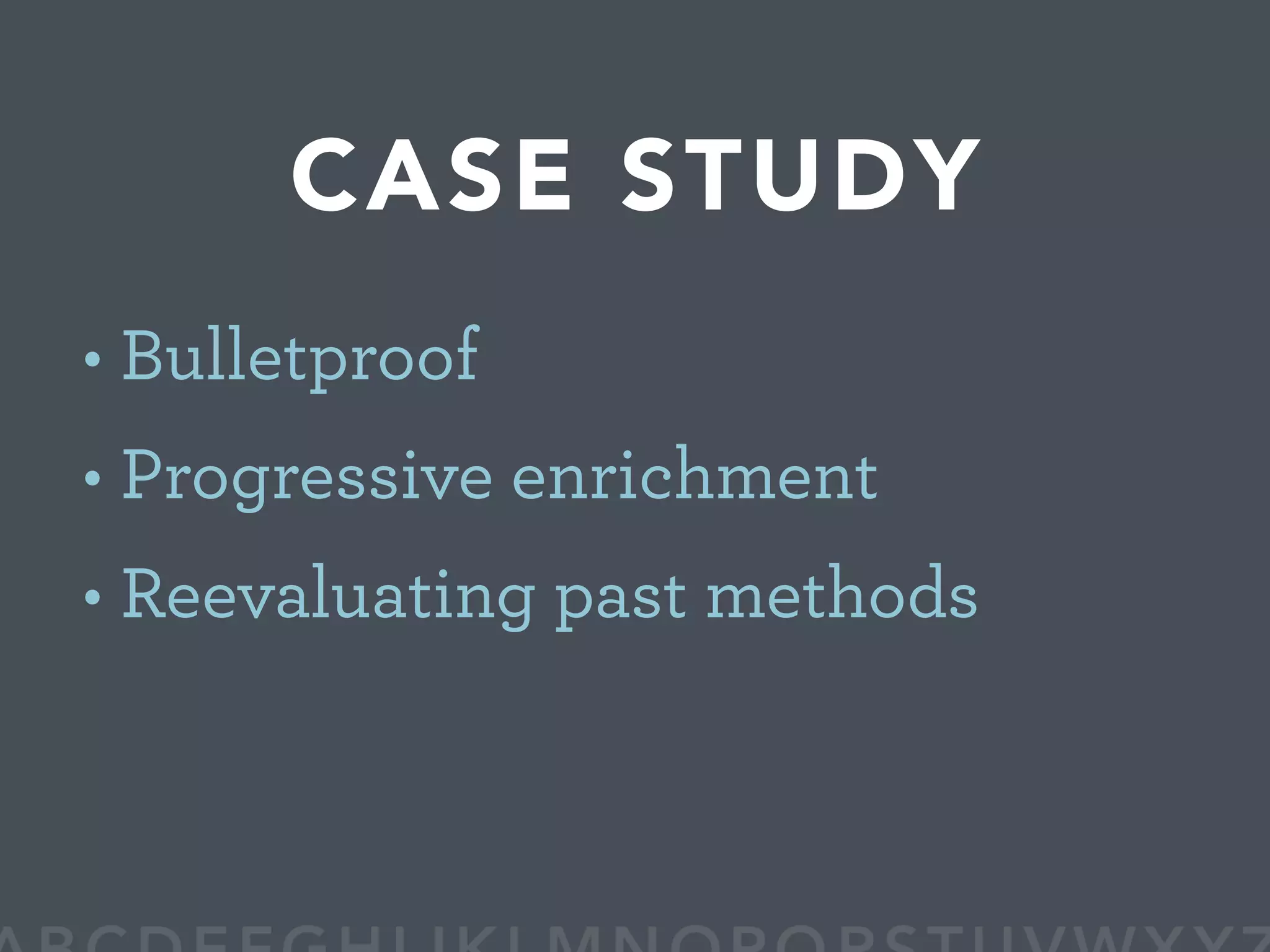 WDE08 BULLETPROOF A to Z