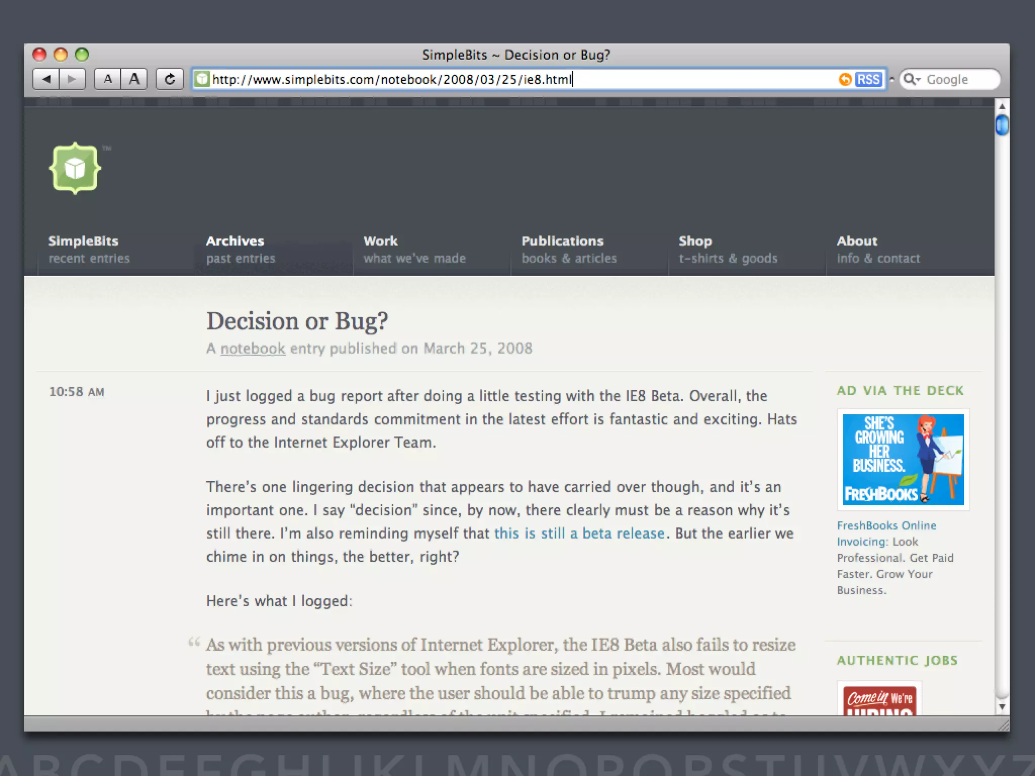 WDE08 BULLETPROOF A to Z