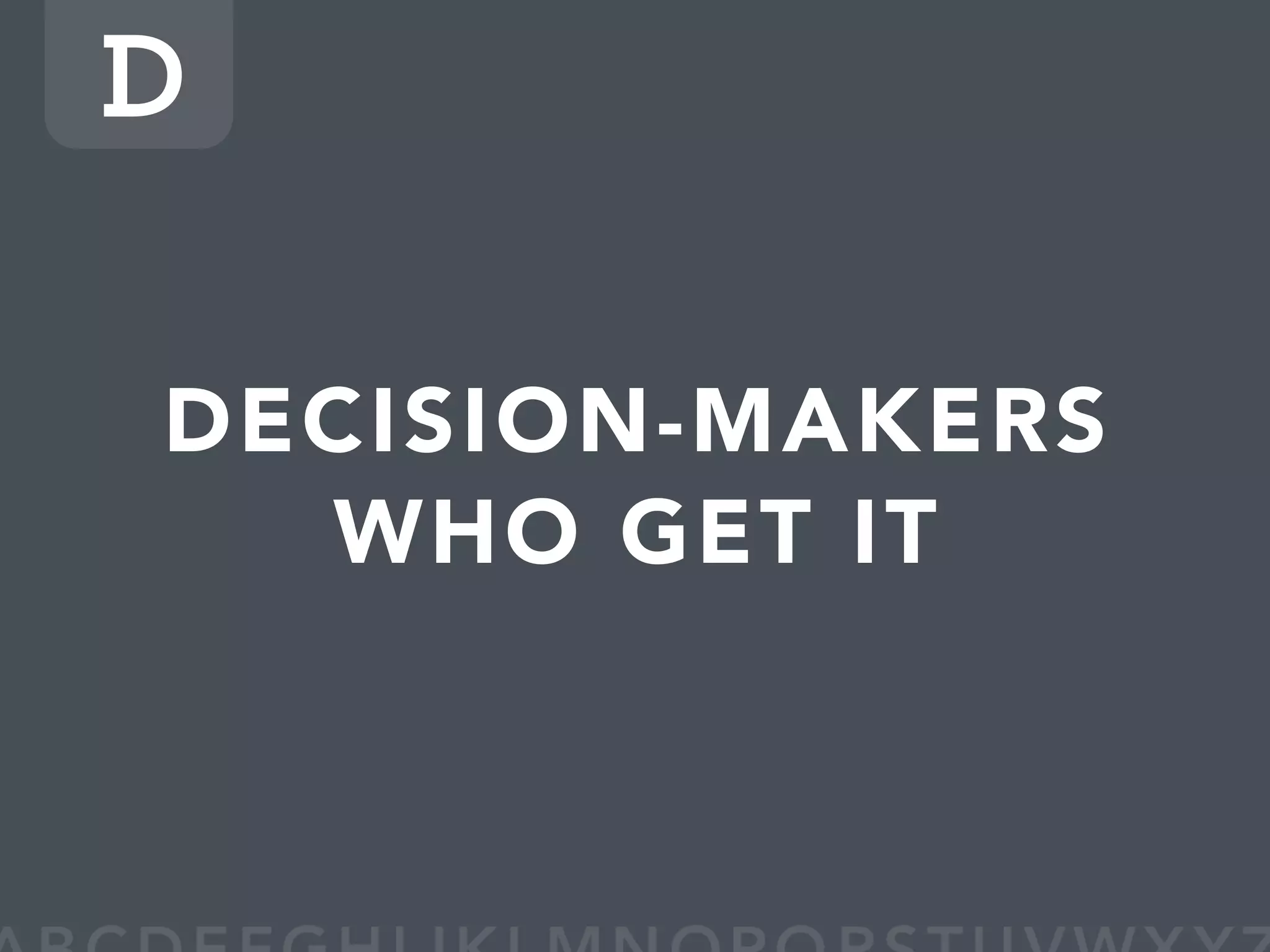 WDE08 BULLETPROOF A to Z