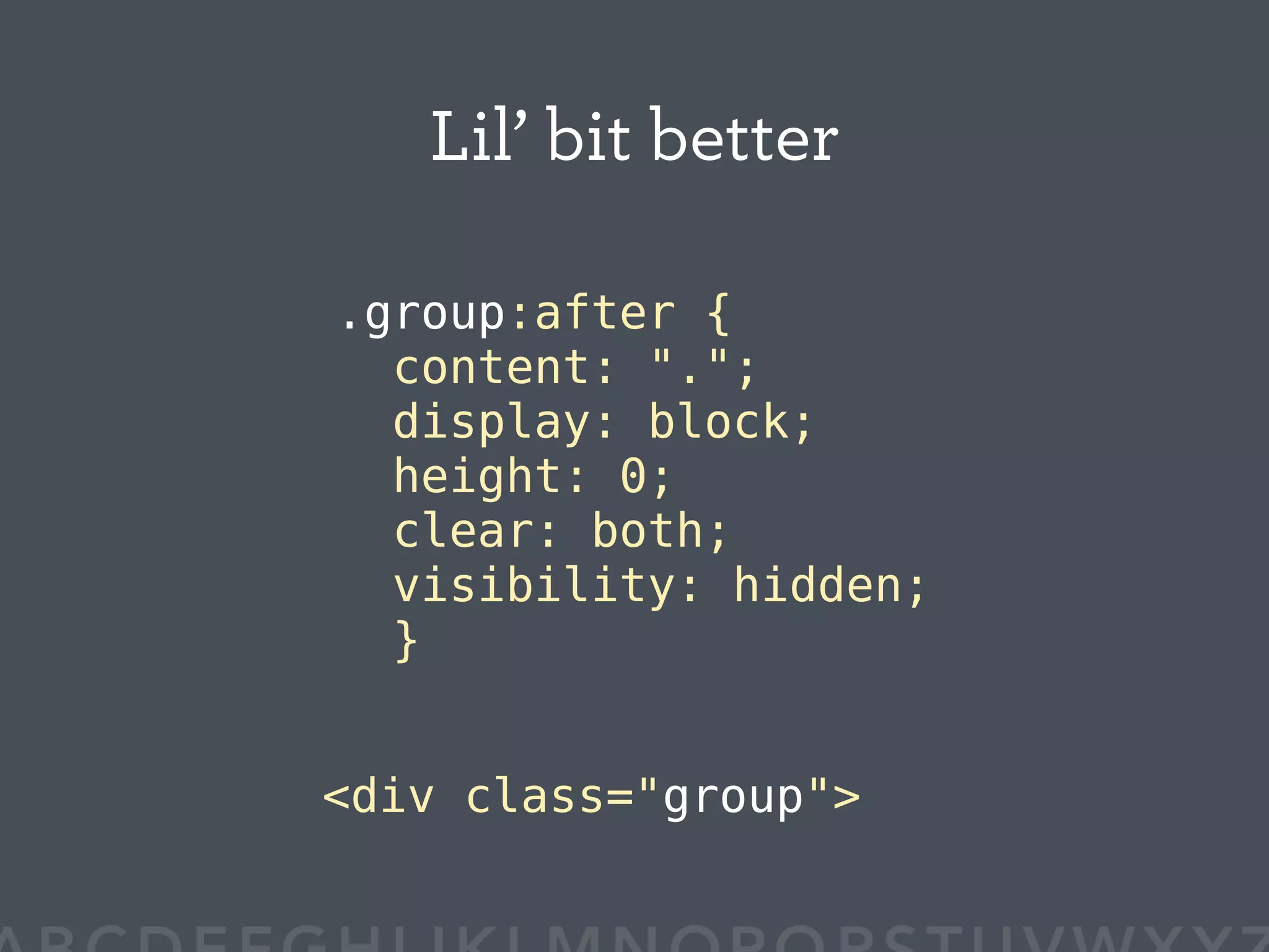 WDE08 BULLETPROOF A to Z