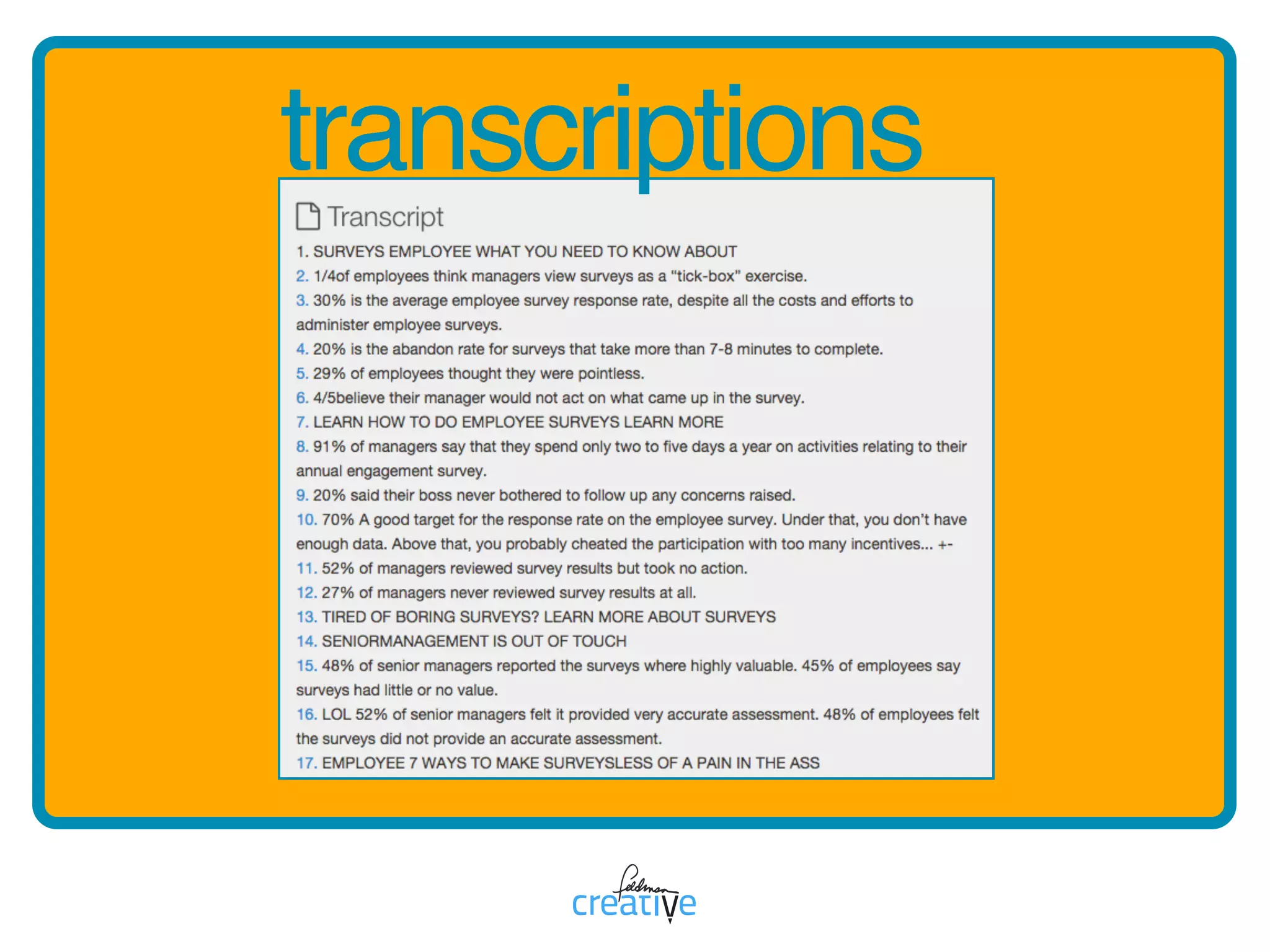 transcriptions
 