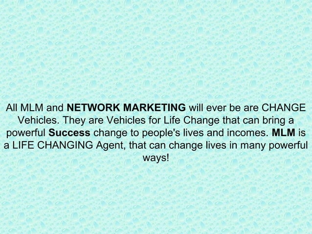 A complete Guide to Network Marketing (MLM) 53 Success Tips | PPT ...