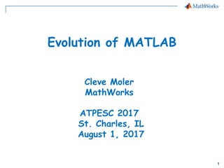 Evolution of MATLAB | PPT