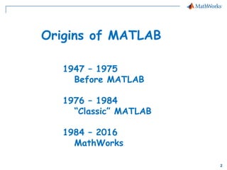 Evolution of MATLAB | PPT